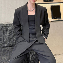 Load image into Gallery viewer, Streamer Short Wrap Shirt Wide Leg Pants Suit
