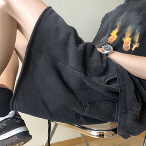 Relaxed Loose Drawstring Shorts