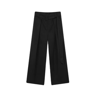 Retro Woolen Wide Leg Pants