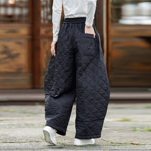 Load image into Gallery viewer, Patchwork Pattern Thickened Cotton Casual Pants
