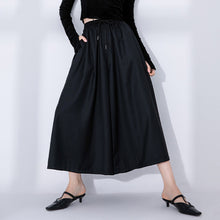 Load image into Gallery viewer, Black Casual High Waist Slim Wide Leg Pants
