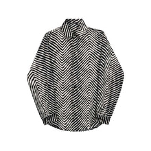 Load image into Gallery viewer, Geometry Texture Print Casual Long Sleeve Shirt
