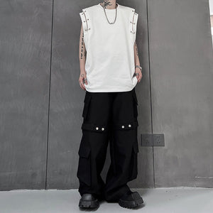 Summer Deconstructed Sleeveless T-shirt