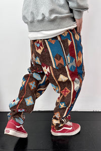 Street Ethnic Jacquard Casual Pants