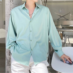 Silky Satin Button Shirt