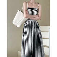 Load image into Gallery viewer, Striped Tube Top Suspender Dress
