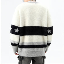 Load image into Gallery viewer, Round Neck Embroidered Dragon Loose Knitted Sweater
