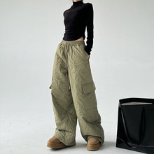 Load image into Gallery viewer, Multi-pocket Workwear Cotton Thickened Wide-leg Pants
