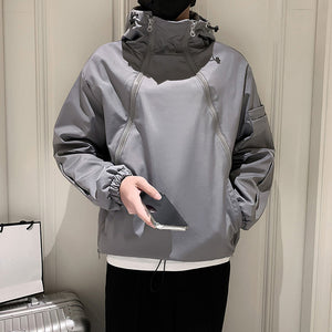 Men's Loose Hooded Workwear Casual Jacket