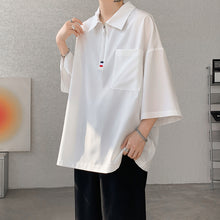 Load image into Gallery viewer, Loose Polo Neck T-shirt
