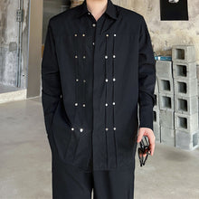 Load image into Gallery viewer, Long Sleeve Blind Stud Oversized Shirt
