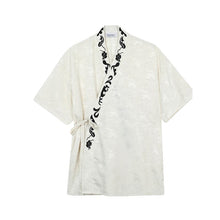 Load image into Gallery viewer, Summer Satin Jacquard Strappy Shirt
