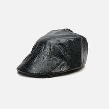 Load image into Gallery viewer, PU Crocodile Pattern Vintage Beret
