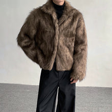 Load image into Gallery viewer, Retro Thickened Short Faux Plush Coat
