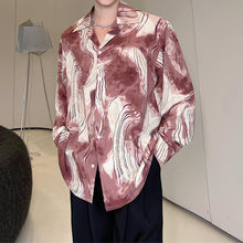 Load image into Gallery viewer, Ink Smudged Contrast Color Long Sleeve Shirt
