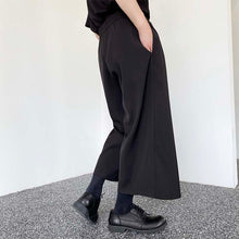 Load image into Gallery viewer, Double Hem Button Cropped Culottes
