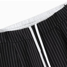 Load image into Gallery viewer, Retro Stitching Double Waist Striped Casual Pants
