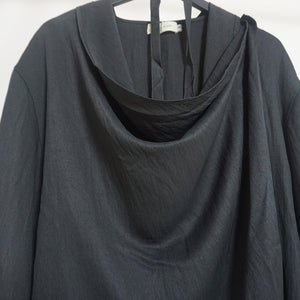 Pile Collar Art Aesthetic Belted Cardigan Top