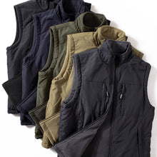 Load image into Gallery viewer, Double-sided Cotton Plus Velvet Thick Warm Stand Collar Vest
