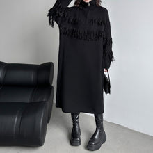 Load image into Gallery viewer, Fringed Knitted Sweater Dress
