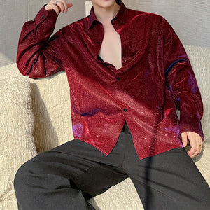 Polarized Bright Red Long-sleeved Shirt