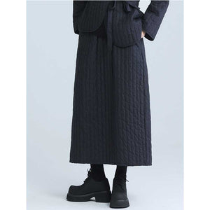 Retro Winter Mid-length Cotton Skirt