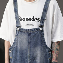 Load image into Gallery viewer, Retro Straight Loose Workwear Denim Overalls
