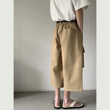 Load image into Gallery viewer, Summer Loose Wide Leg Cargo Cropped Pants
