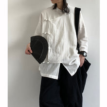 Load image into Gallery viewer, Loose Vintage Cotton and Linen Shirt Top
