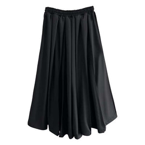 Black Casual Wide Leg Pants