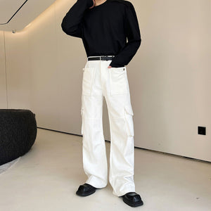 Multi-pocket Straight Pants