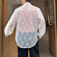 Load image into Gallery viewer, Casual See-through Jacquard Shirt
