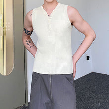 Load image into Gallery viewer, V-Neck Sleeveless Cropped Knit Vest
