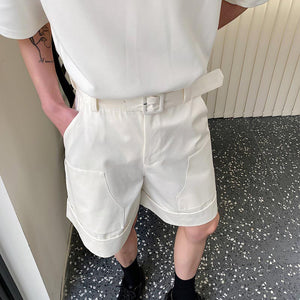 Summer Belt Cargo Straight Shorts