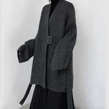 Load image into Gallery viewer, Winter Belted Knitted Wool Coat
