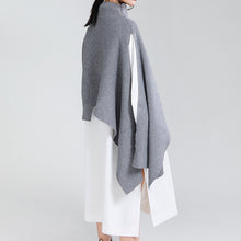 Load image into Gallery viewer, Loose Turtleneck Shawl Sweater
