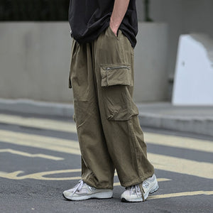 Retro Casual Cargo Pants