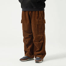 Load image into Gallery viewer, American Retro Loose Cotton Corduroy Trousers
