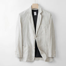 Load image into Gallery viewer, Japanese Linen Loose Casual Suit Jacket
