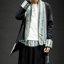 Load image into Gallery viewer, Ethnic Printed Cotton Linen Cardigan
