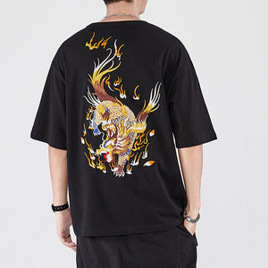 Kirin Embroidered Short Sleeve T-Shirt