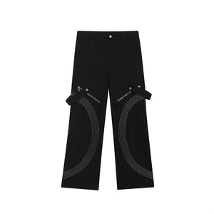 Geometry Line Embroidery Lounge Pants