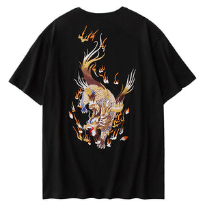 Kirin Embroidered Short Sleeve T-Shirt