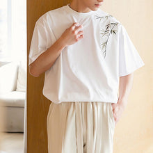 Load image into Gallery viewer, Bamboo Embroidered Short Sleeve T-Shirt
