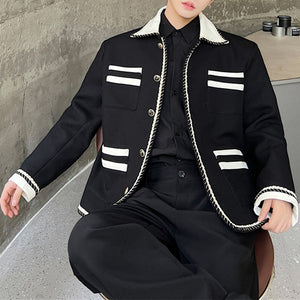 Single Breasted Square Neck Jacket