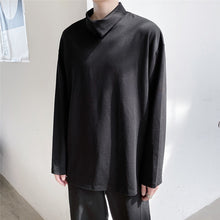 Load image into Gallery viewer, Minimalist Small Lapel Long Sleeve T-Shirt
