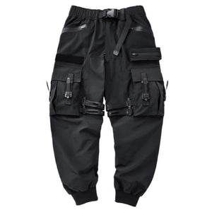 Techwear Casual Elastic Waist Cargo Pants