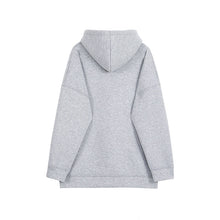 Load image into Gallery viewer, Solid Hooded Cardigan Track Jacket
