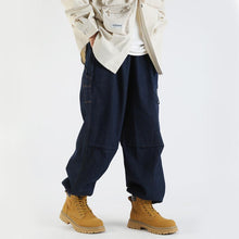 Load image into Gallery viewer, Japanese Loose Wide Leg Cargo Jeans
