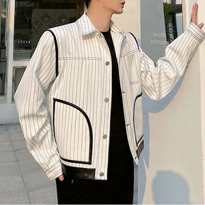 Vintage White Striped Jacket